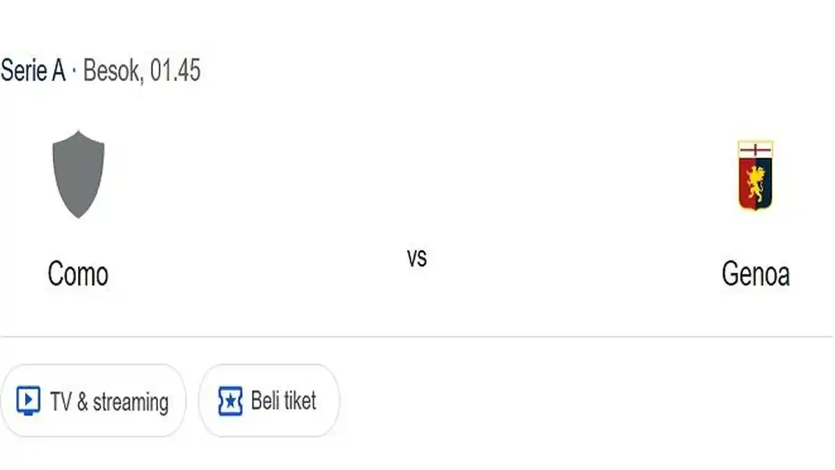Prediksi Skor dan Susunan Pemain Como VS Genoa, Adu Tajam Douvikas dan Colombo