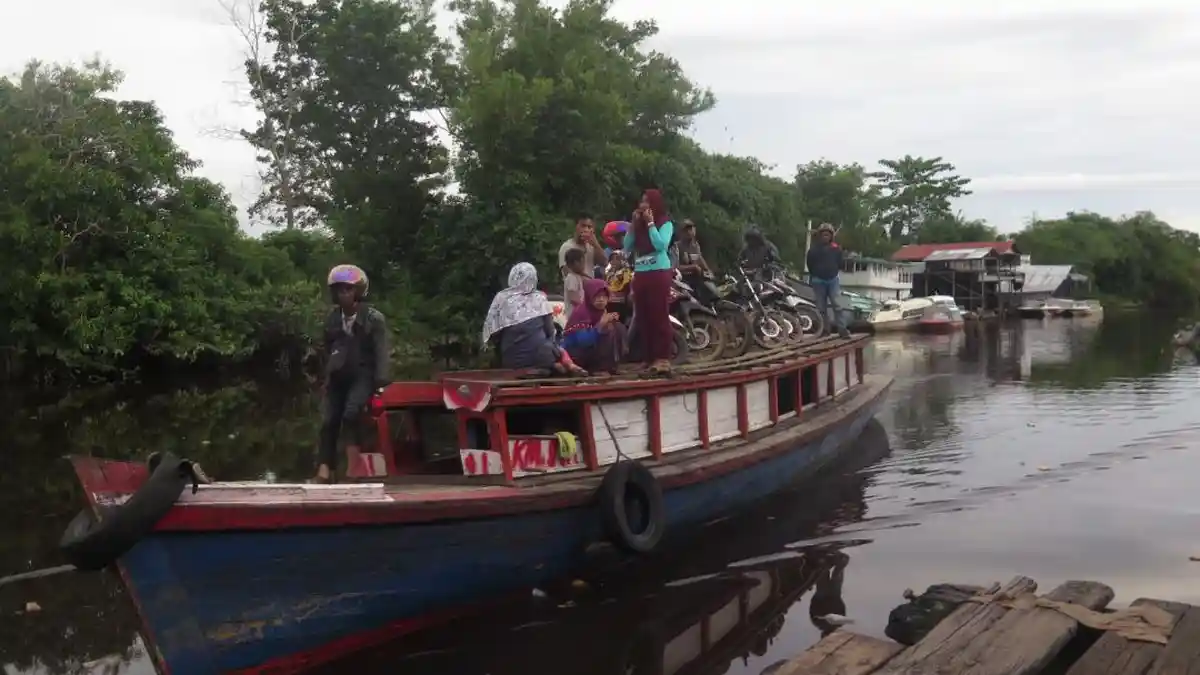 Dermaga Pasar Baru Rasau Masih Diminati Masyarakat - Tribunpontianak.co.id