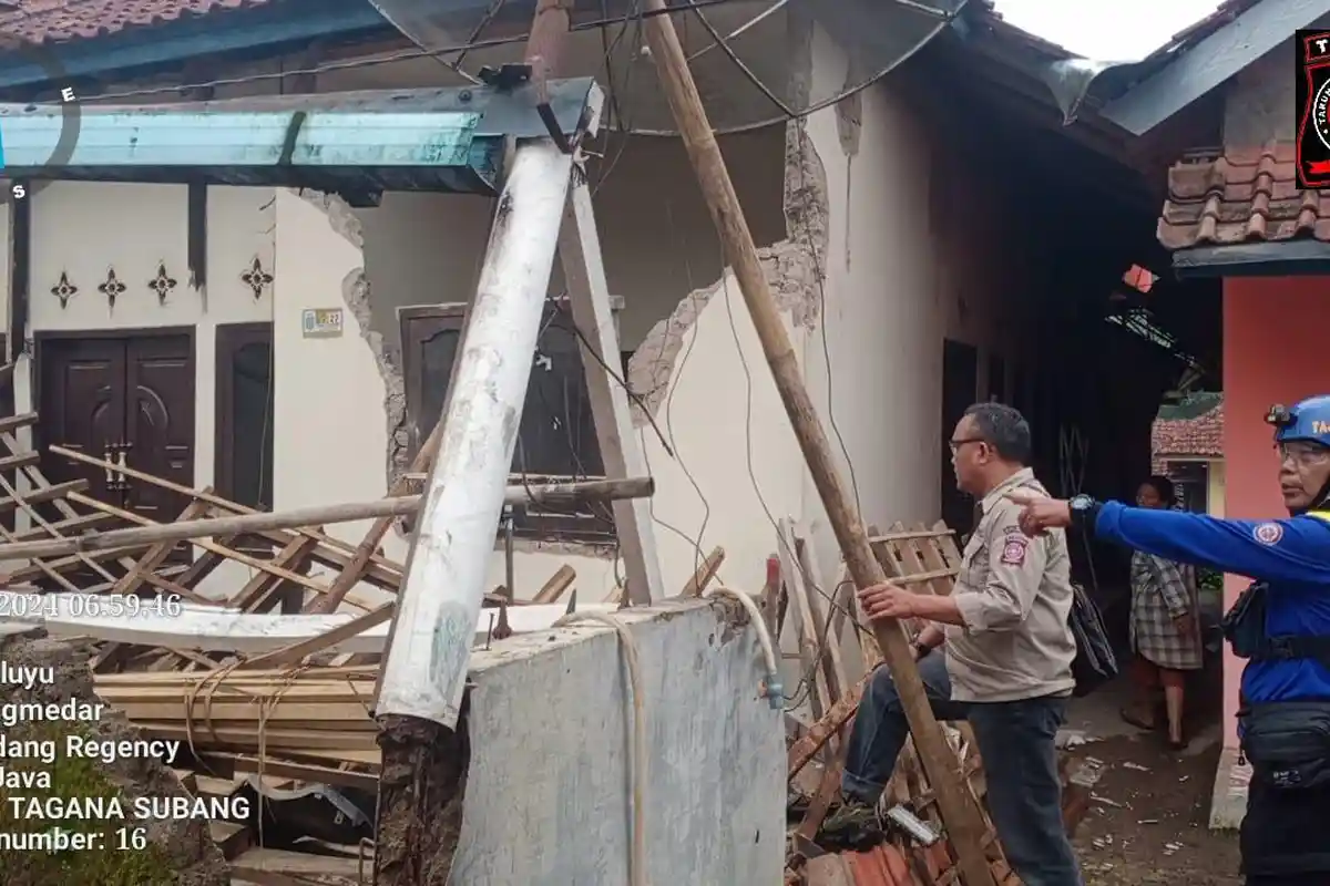 Update Gempa Sumedang: Puluhan Rumah di Desa Cikawung Subang Porak Poranda, 6 Rusak Berat