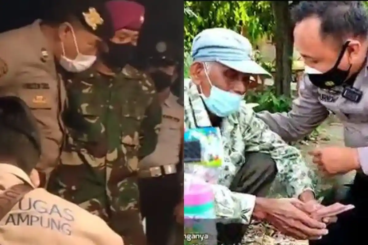 Beda Cara Aparat Tertibkan Pedagang selama PPKM Darurat: Ada Terlibat Cekcok, Ada yang Beri Santunan