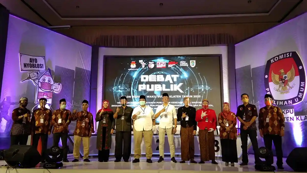 Debat Publik Pamungkas Pilkada Klaten Digelar Besok, KPU: Persiapan Sudah 95 Persen