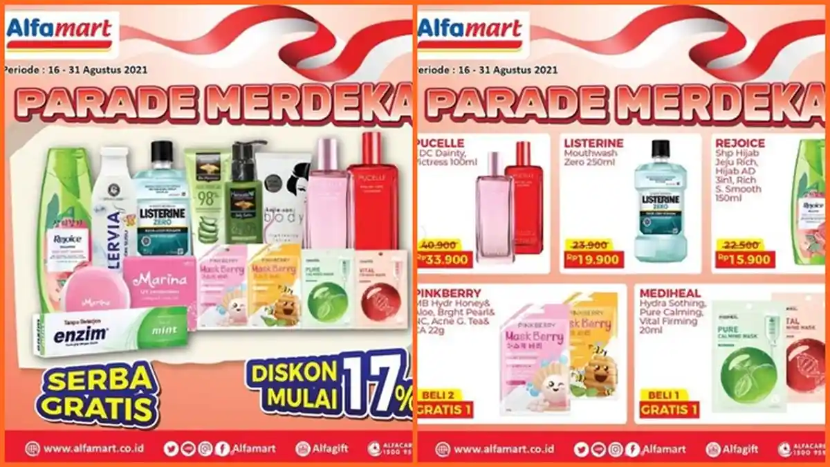 Promo Alfamart Hari ini Jumat 20 Agustus 2021, Beli 1 Gratis 1, Ada Diskon Barang hingga 17 %