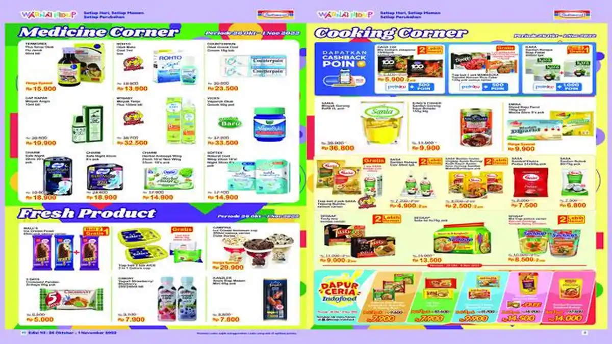 Promo Indomaret 26 Oktober-1 November 2022, Beragam Kebutuhan Harian Diskon Besar