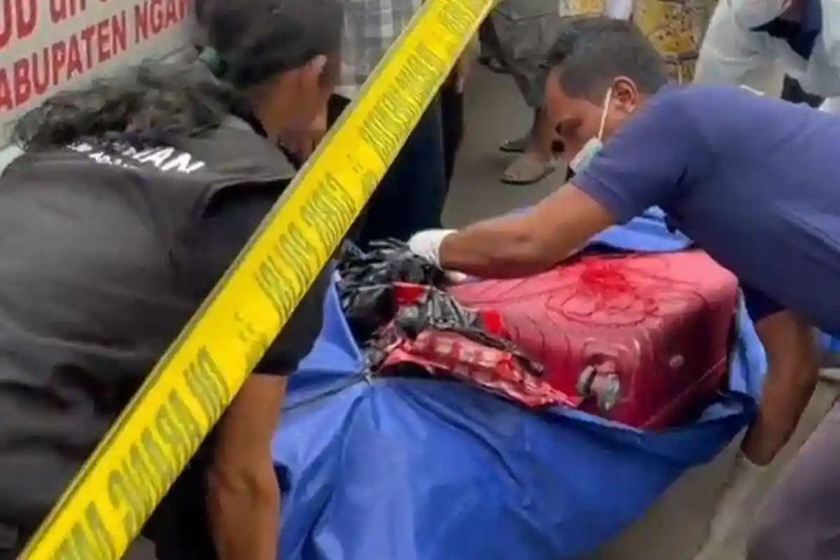 Potongan Kaki Korban Mutilasi Perempuan Dalam Koper di Ngawi Ditemukan