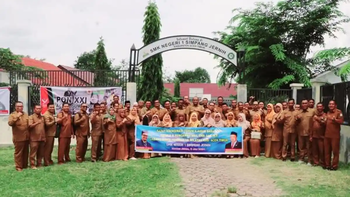 50 Kepala SMA, SMK dan SLB di Aceh Timur Gelar Raker di Sekolah Terpencil