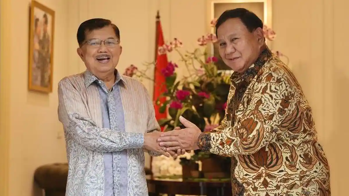 Terima Kunjungan Prabowo, Jusuf Kalla: Saya Ucapkan Selalu Berjuang, Mudah-mudahan Berhasil