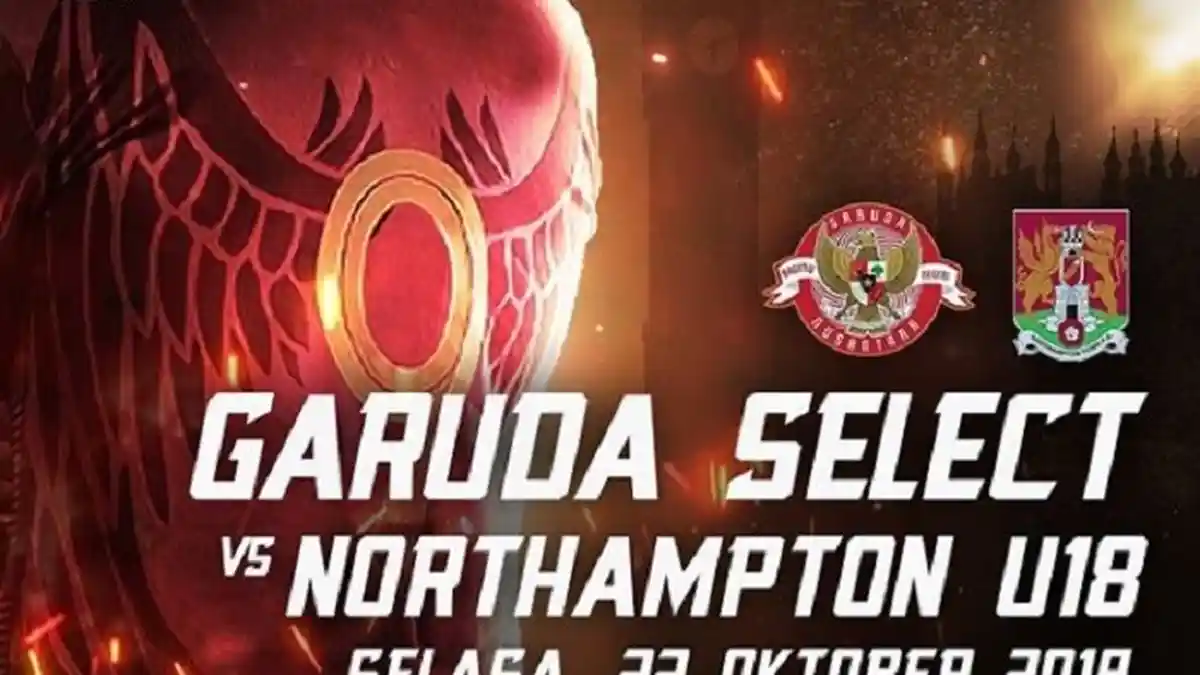 Link Live Streaming Pertandingan Garuda Select vs Northampton U-18, Laga Perdana Pasca Latih Tanding