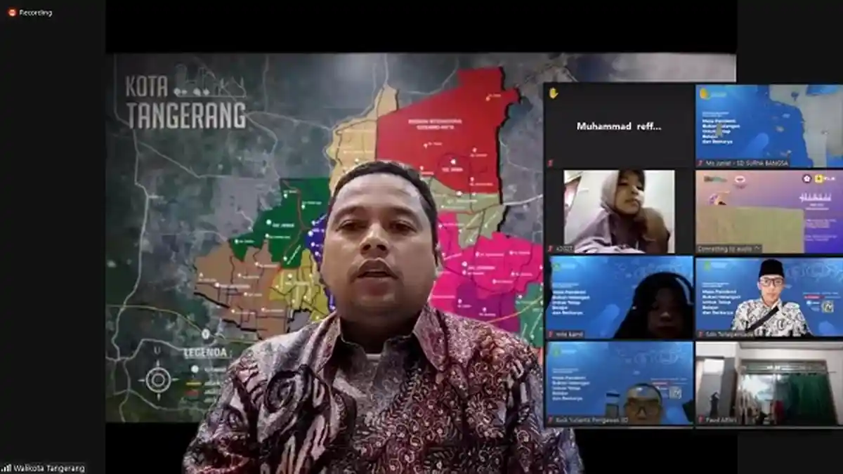 Arief R Wismansyah Minta Orang Tua Murid di Kota Tangerang Bantu Proses Belajar secara Online
