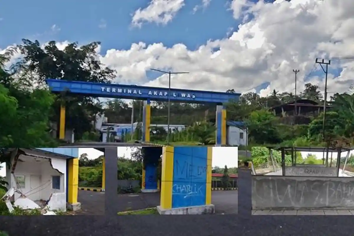 Kondisi Terminal Liwas Manado Sulut Sekarang Memprihatinkan, Beberapa Bagian Tampak Rusak