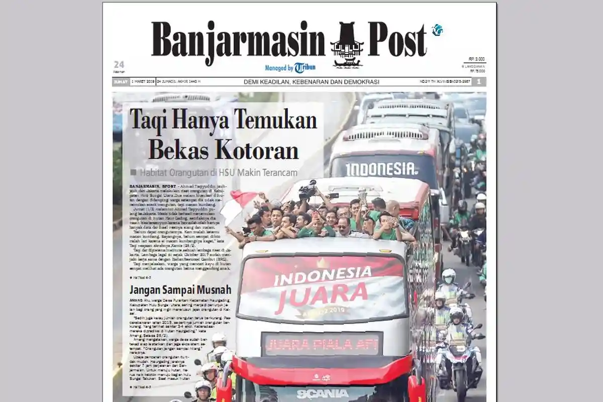 Habitat Orangutan Ada di Wilayah ini, Namun Hanya Jejak dan Sarangnya yang Mudah Ditemukan