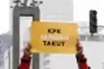 Aksi Teatrikal Superhero Siap Jaga KPK
