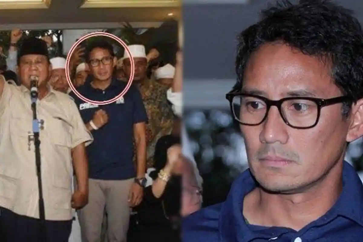 Psikolog Ungkap Alasan Sandiaga Uno Banyak Diam dan Tampak Menunduk saat Deklarasi Kemenangan 02