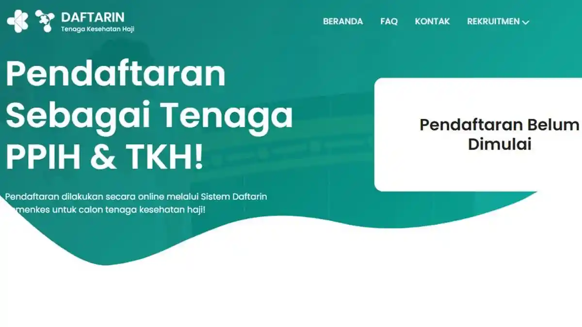Link Resmi Pendaftaran Petugas Kesehatan Haji 2026 daftarin.kemenkes.go.id, Kapan Mulai Dibuka?