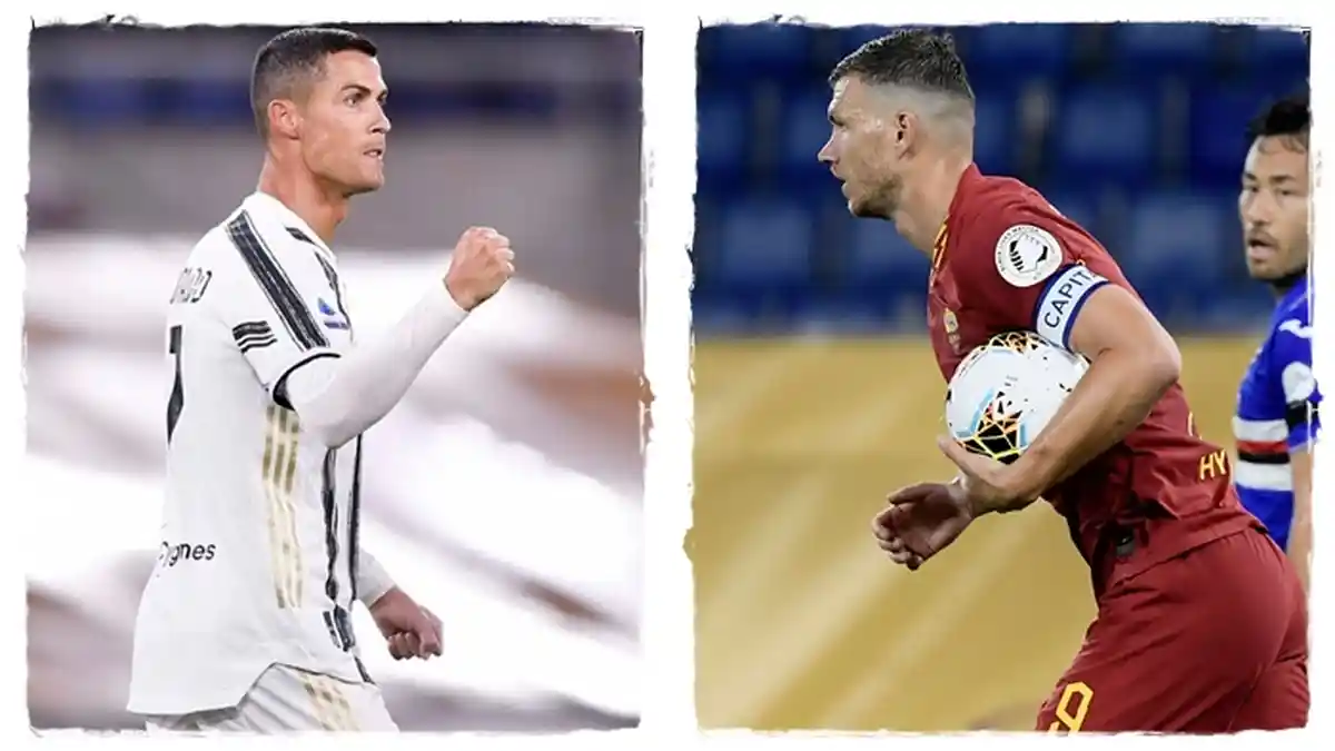 Liga Italia Live RCTI, Jelang Juventus vs AS Roma, Ronaldo & Dzeko Kompak Terlibat Konflik Internal