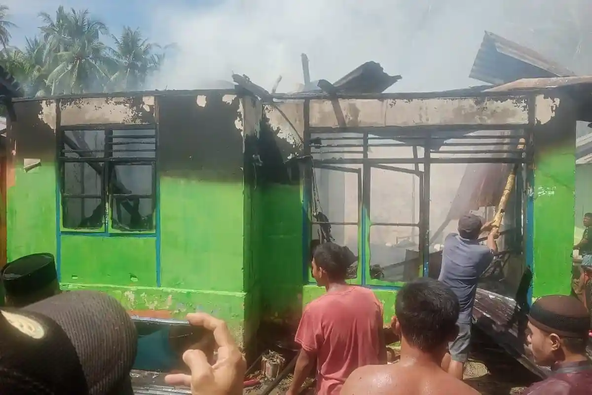 Rumah Warga Desa Payunga Gorontalo Ludes Terbakar, Diduga Akibat Anak Bermain Korek Api