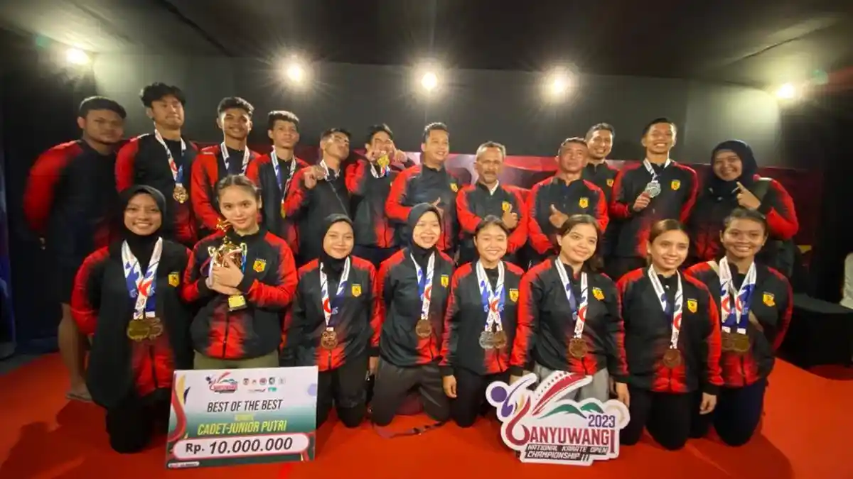Tim Karate DIY Sukes Raih Prestasi di Banyuwangi National Karate Open Championship 2023