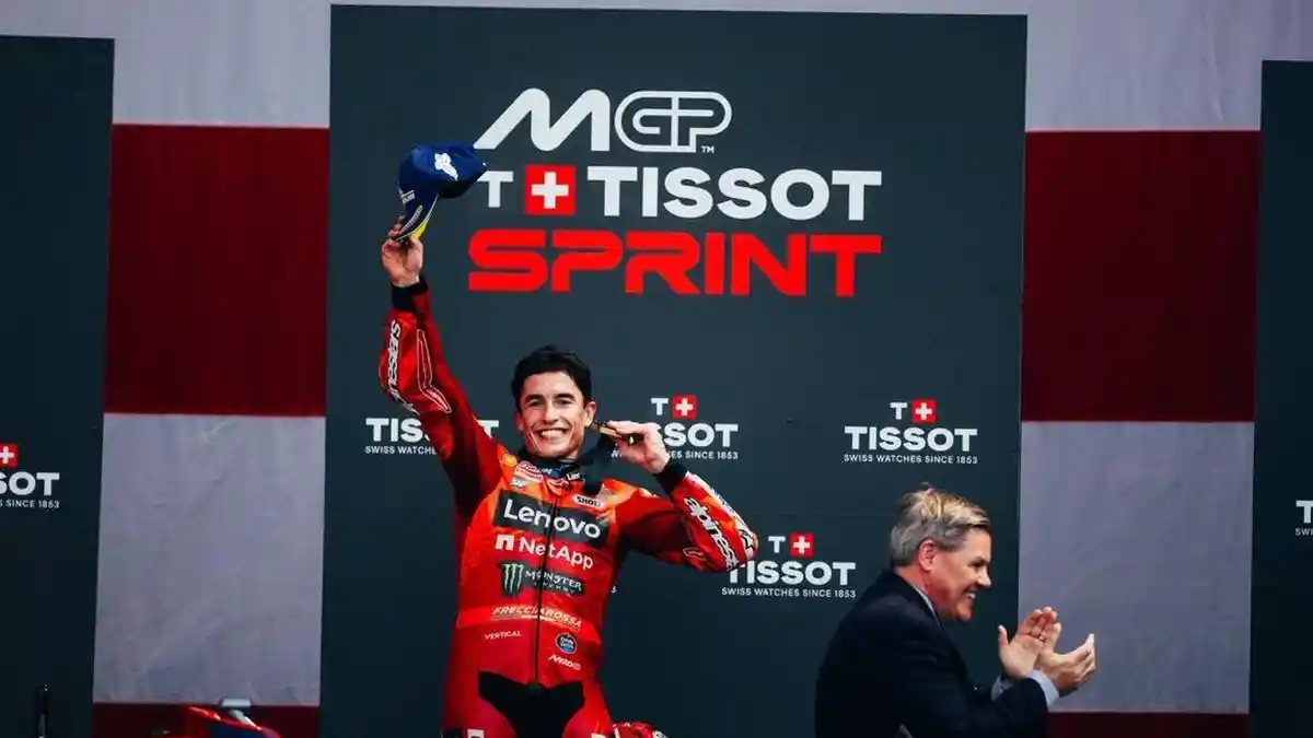 MotoGP Amerika 2025 - Pengakuan Marc Marquez Terkejut Disusul Bagnaia hingga Pasrah Akan Kalah