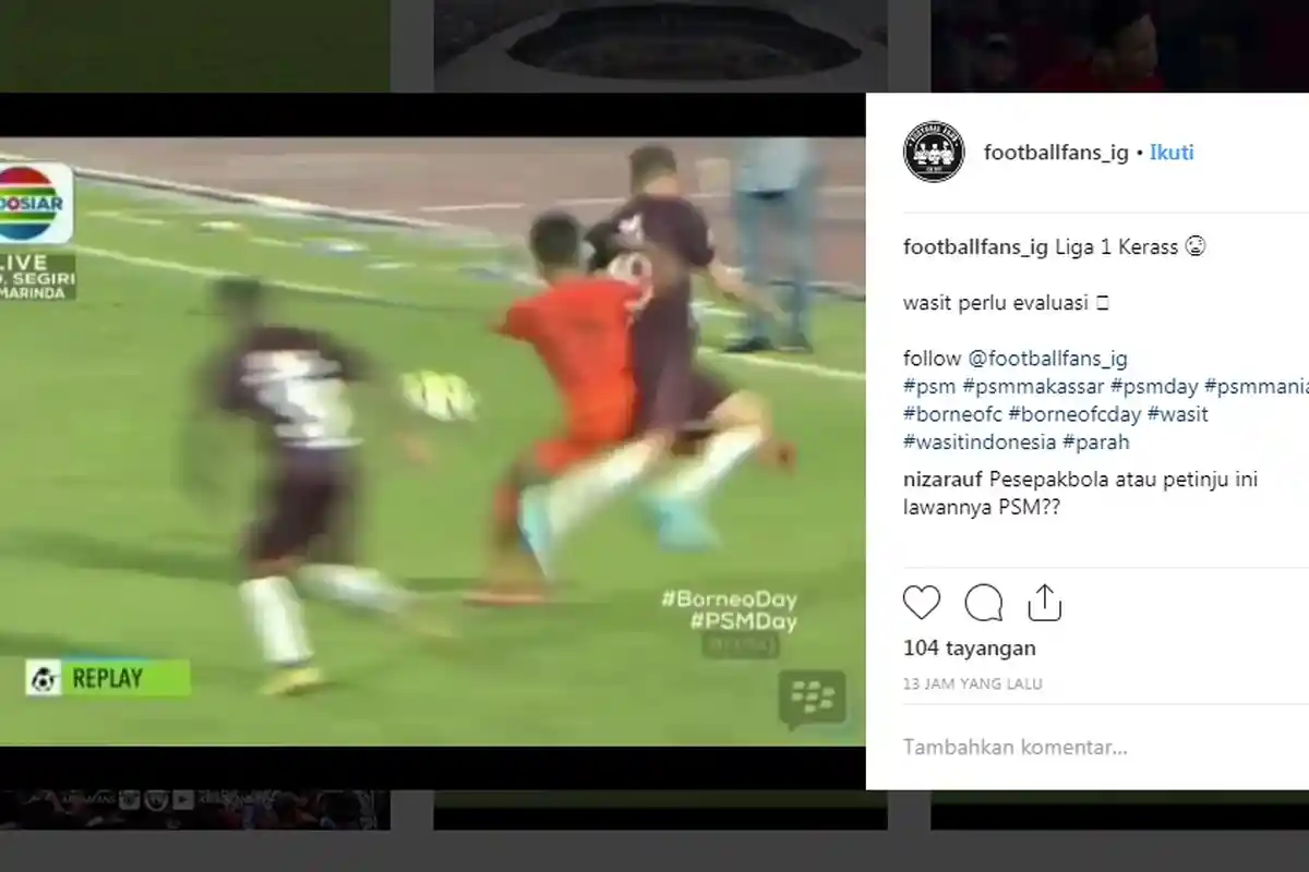 Robert Juga Posting Video Pluim Dihajar Bek Borneo! Tak Ada Kartu Kuning? Baca Selengkapnya