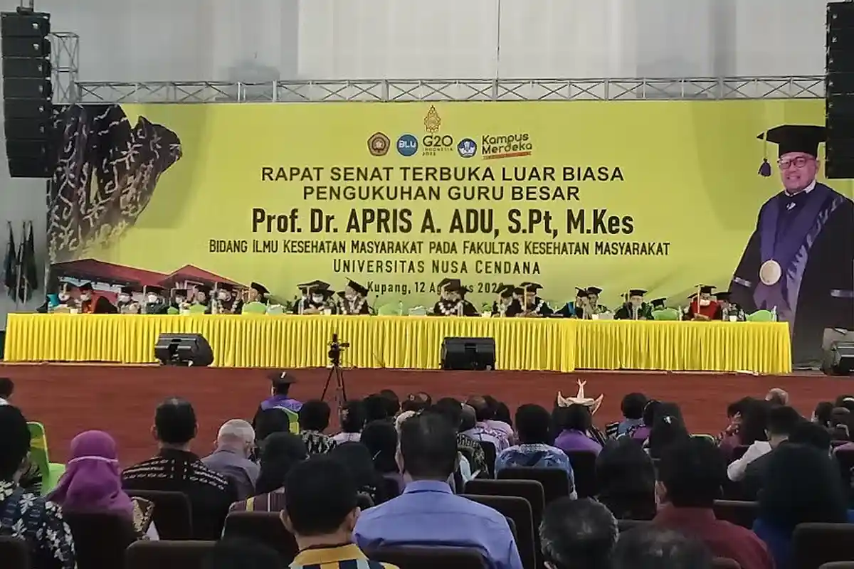 Prof Apris Adu Dikukuhkan jadi Guru Besar Undana Kupang