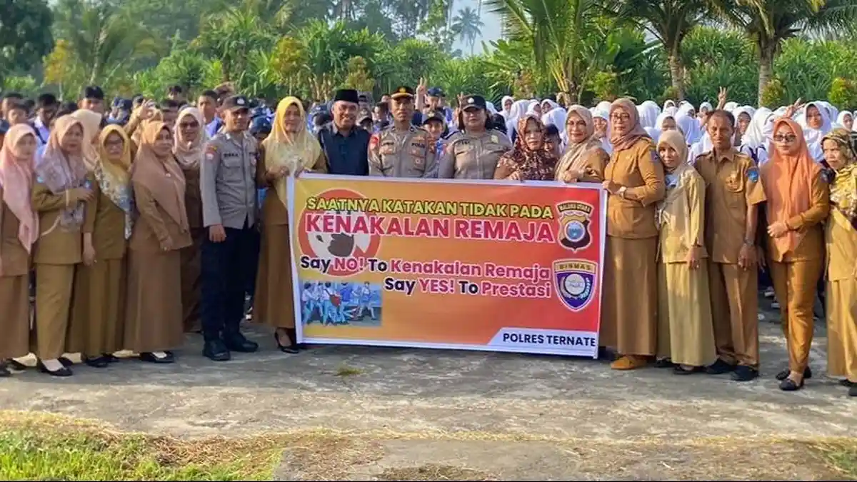 Polres Ternate Sosialisasi Pemahaman Bahaya Kenakalan Remaja ke Sekolah-sekolah