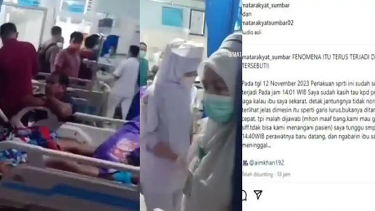 Viral Perawat di Padang Ogah Layani Pasien Kritis Gegara Pergantian Shift, Berkerumun Usai Meninggal