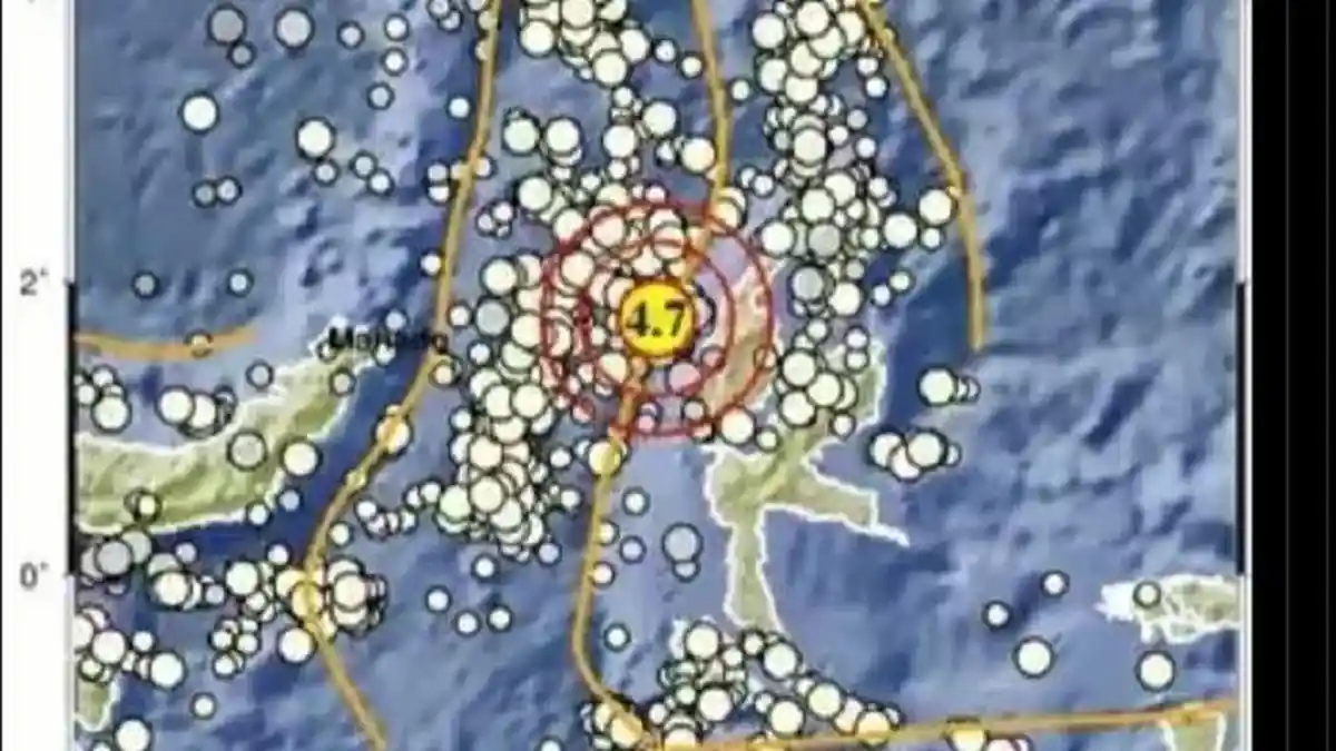 Gempa Hari Ini Selasa 6 Mei 2025 Guncang Halmahera Barat Malut 4.7 SR, Simak Data BMKG