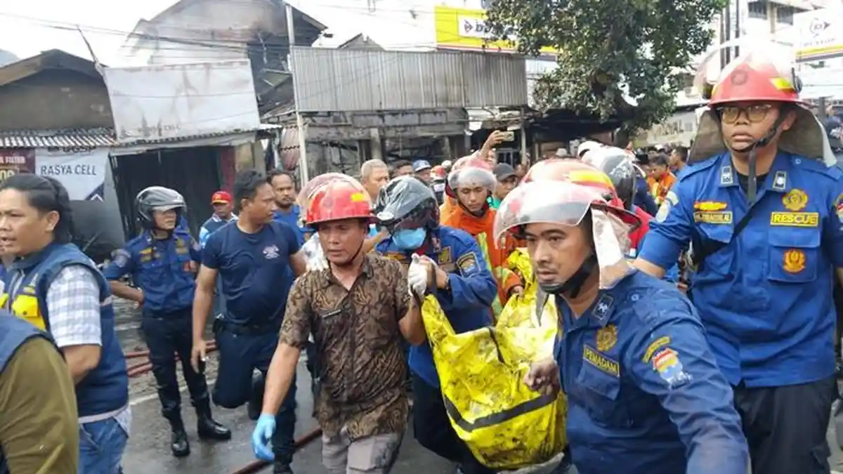 Kondisi Korban Tewas Kebakaran di Jalan Perintis Kemerdekaan Palembang