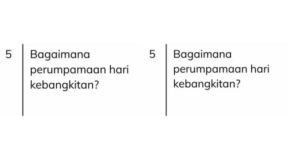 Kunci Jawaban PAI Kelas 4 SD Kurikulum Merdeka, Bagaimana Perumpamaan Hari Kebangkitan?