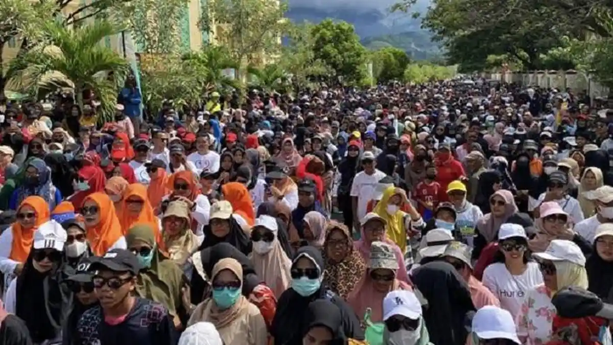 Warga Padati Jalan Santai Sangganipa Fest 2024 di Buol Sulteng