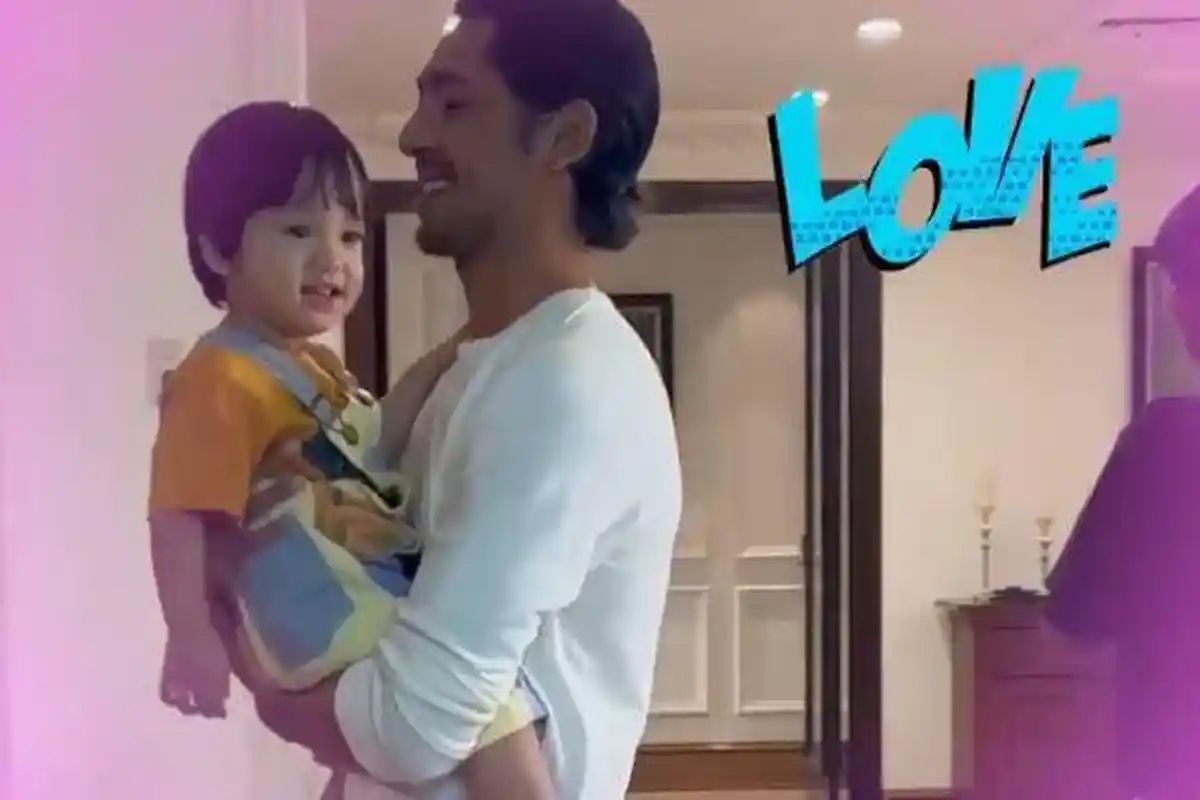 Momen Arya Saloka Gendong Askara Dibalik Layar Ikatan Cinta Buat Warganet Gemas