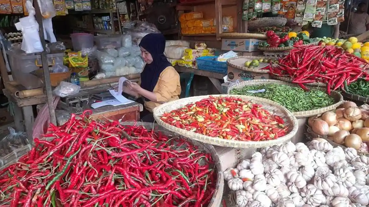 Ini Daftar Harga Bahan Pokok di Pasar Kranggot Cilegon Jelang Natal dan Tahun Baru 2024