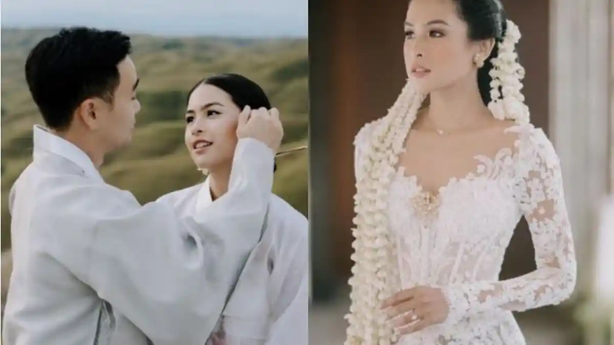 Kenakan Kebaya Maudy Ayunda Menikah dengan Pria Korea, 'Saya Sangat Diberkati'