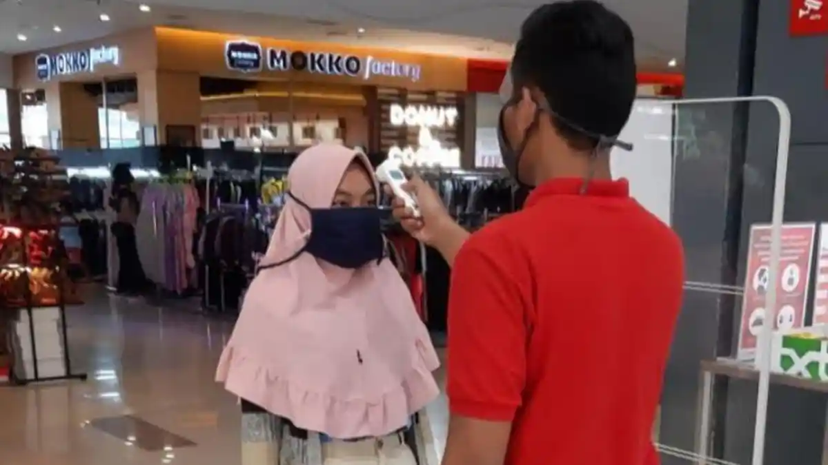 Pengunjung Tak Pakai Masker Dilarang Masuk Citimall Lahat