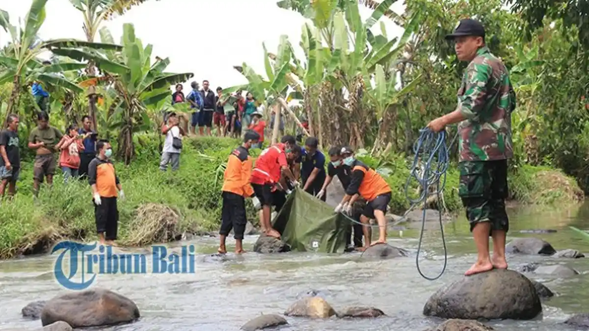 Sempat Berkumur dan Air Sungai Terasa Amis, Ternyata Mayat Wanita Terikat Tali