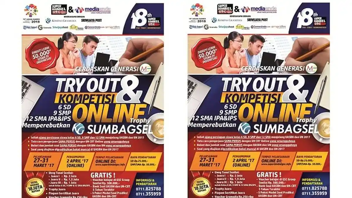 KG Sumbagsel-GSC Gelar Try Out dan Rebut Hadiah Total Rp 18 Juta