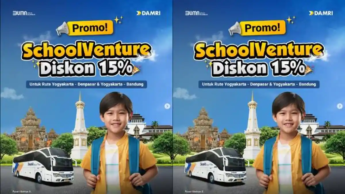 Momen Liburan Sekolah, Damri Tebar Diskon Tiket 15 Persen, Ini Syarat dan Cara Reservasinya