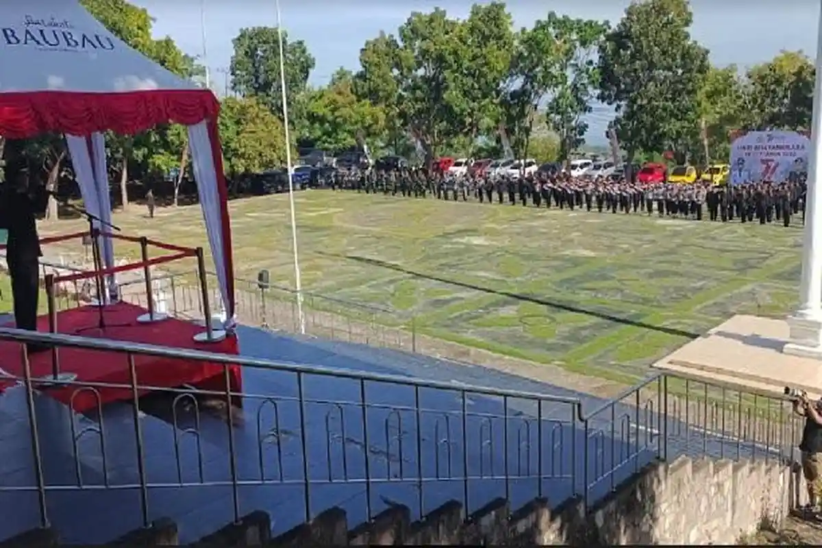 HUT Bhayangkara ke-77, Kapolres Baubau Tekankan Sinergitas Semua Institusi dan Jaga Keamanan Pemilu