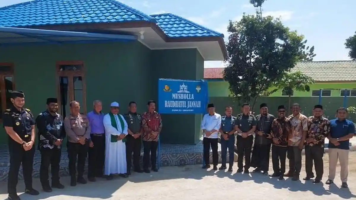 Resmikan Musalla, Komandan Denpom IM/I Lhokseumawe: Wajib Prajurit Shalat Berjamaah Lima Waktu