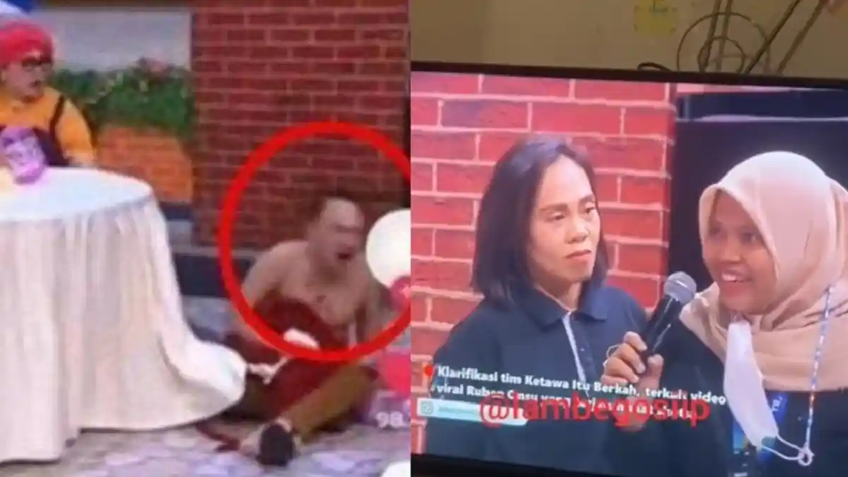 Dorong Ruben Onsu Sampai Tersungkur, Perwakilan Kru TV Minta Maaf, Gaya Cengengesan Ramai Dihujat