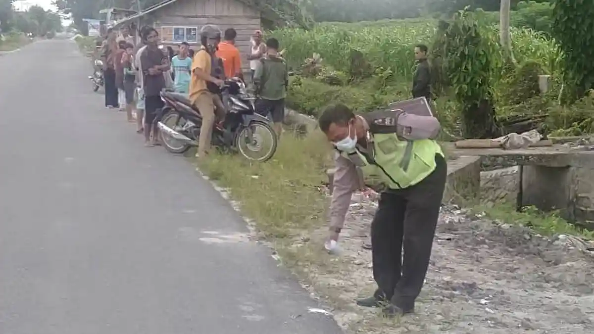 Jatuh ke Saluran Irigasi, Pengendara Honda CBR 150 Tewas di Tempat