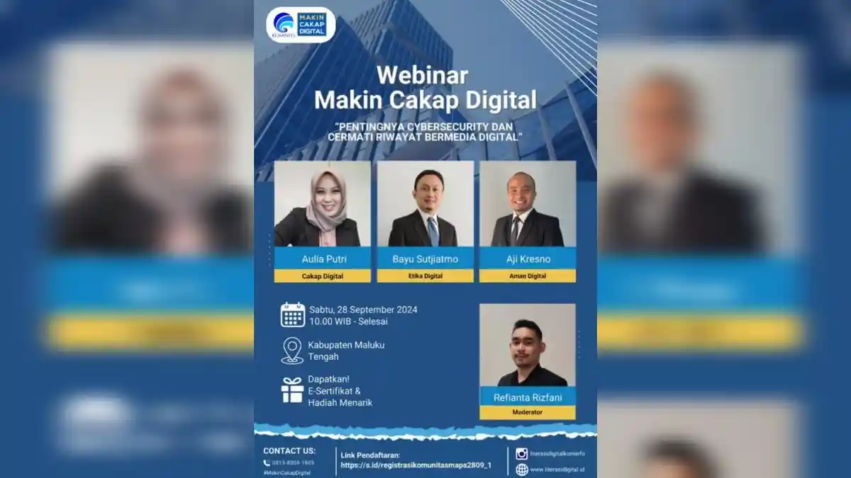 Yuk Ikuti, Webinar Mcd Bertajuk Waspada Penipuan Judi Online dan Bijak Bermedia Sosial