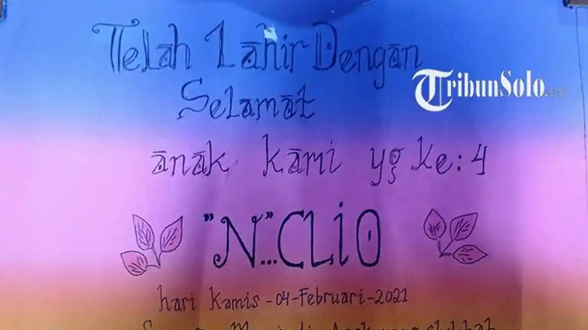 Kini Kasih Nama Anak Sudah Ada Aturannya, Disdukcapil Wonogiri: Maksimal 60 Karakter, Tak Disingkat