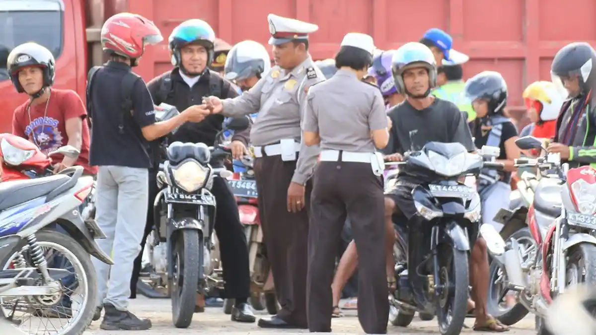 Rutin Gelar Razia Secara Acak, Ini yang Disasar Polsek Gunung Tabur Kabupaten Berau