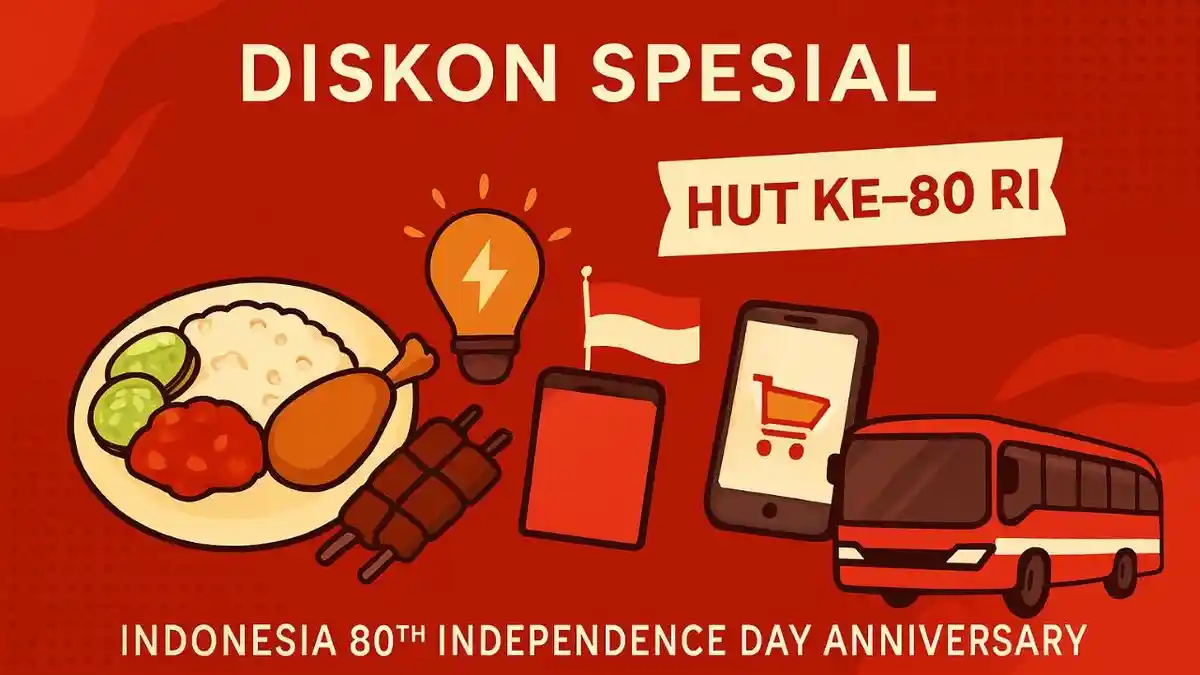 Daftar Promo HUT Ke-80 RI di Bulan Agustus 2025, Diskon Listrik hingga Makanan