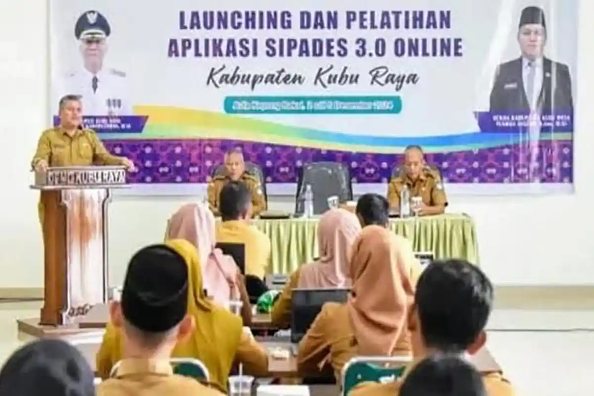 Sekda Yusran Resmikan Penggunaan Aplikasi Sipades di Kubu Raya