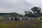 Warga Muhammadiyah Gelar Salat Idulfitri di Halaman Kantor Gubenur Kalsel, Khatib Ajak Bersyukur