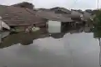 Banjir Pemukiman Periuk Tangerang HIngga 4 Meter
