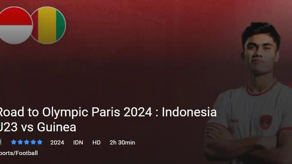 Link Live Streaming Timnas Indonesia U-23 vs Timnas Guinea U-23 Malam Ini, Rebut Tiket Olimpiade