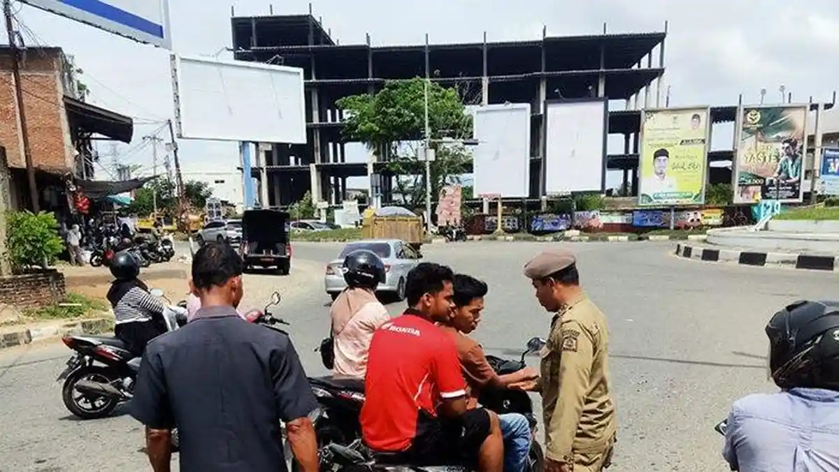 Razia Busana, Satpol PP dan WH Aceh Besar Jaring 23 Pelanggar