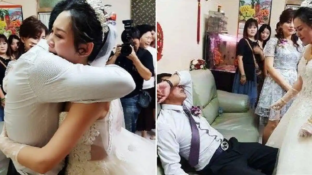 Terlanjur Ucap Janji Suci Pernikahan, Pengantin Pria Kaget Lihat Istrinya Berjenggot